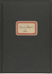 k.k. naturhistorisches Hofmuseum, Protokollbuch Intendanzakten 1900, Seite 1